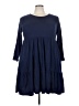 Torrid Solid Blue Casual Dress Size 3X Plus (3) - photo 1