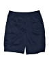 Lands' End 100% Polyester Solid Blue Athletic Shorts Size 14 - 18 - photo 1