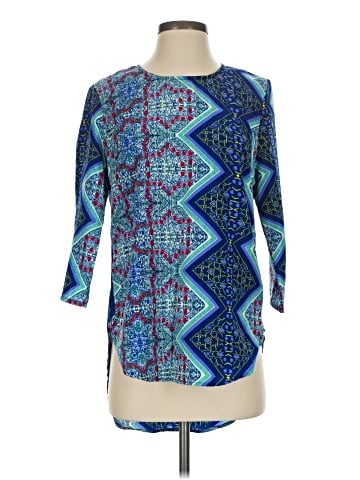 Blue Rain 3/4 Sleeve Blouse (view 1)