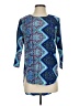 Blue Rain 100% Polyester Blue 3/4 Sleeve Blouse Size S - photo 1
