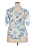 Flying Tomato Blue Short Sleeve Blouse Size XXL - photo 2