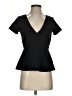 Unbranded Black Short Sleeve Blouse Size P (petite) - photo 1