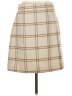 J.Crew 100% Polyester Plaid Tan Casual Skirt Size S (estimated) - photo 1