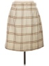 J.Crew 100% Polyester Plaid Tan Casual Skirt Size S (estimated) - photo 2