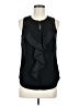 H&M 100% Polyester Black Sleeveless Blouse Size 8 - photo 1