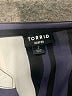 Torrid 100% Polyester Stripes Multi Color Gray 3/4 Sleeve Blouse Size 2X Plus (2) - photo 7