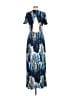 AaKaa Tropical Blue Casual Dress Size M - photo 2