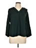 Vince Camuto 100% Polyester Teal Long Sleeve Blouse Size L - photo 1
