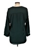 Vince Camuto 100% Polyester Teal Long Sleeve Blouse Size L - photo 2