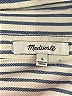 Madewell 100% Viscose Stripes Silver Short Sleeve Blouse Size L - photo 7