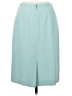 Kasper 100% Polyester Solid Teal Formal Skirt Size 4 - photo 2