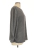 Halogen 100% Polyester Houndstooth Gray Long Sleeve Blouse Size M - photo 4