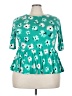 Elle Teal 3/4 Sleeve Top Size XXL - photo 1