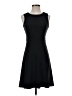 Ann Taylor LOFT Solid Black Casual Dress Size 0 Petite - photo 1