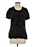 Apt. 9 100% Polyester Black Short Sleeve Blouse Size S - photo 1