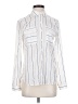 Express Stripes Ivory Long Sleeve Blouse Size XS - photo 1