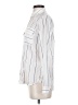 Express Stripes Ivory Long Sleeve Blouse Size XS - photo 5