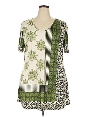 Lily by Firmiana Short Sleeve Blouse (view 1)