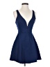 Lulus Solid Blue Cocktail Dress Size S - photo 1