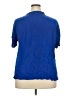 Sag Harbor 100% Rayon Blue Short Sleeve Blouse Size 2X - photo 2