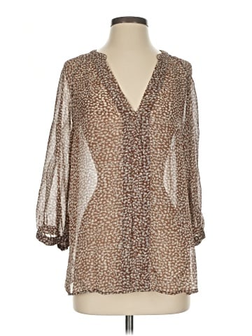 Joie 3/4 Sleeve Silk Top (view 1)