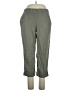 Purejill Solid Green Casual Pants Size M - photo 1