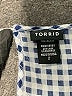 Torrid 100% Rayon Blue Short Sleeve Blouse Size 2X Plus (2) - photo 7