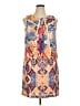 Rabbit Rabbit Rabbit Designs 100% Polyester Print Orange Casual Dress Size 14 - photo 1