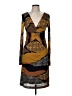 ETRO Print Brown Cocktail Dress Size EU (IT) 44 / US 8 - photo 1
