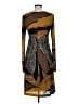 ETRO Print Brown Cocktail Dress Size EU (IT) 44 / US 8 - photo 2