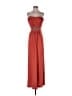 Mignon Solid Orange Red Cocktail Dress Size M (estimated) - photo 1