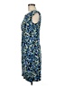 Connected Apparel Print Blue Casual Dress Size 8 (petite) - photo 5