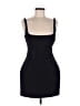 Zara 100% Polyester Solid Black Cocktail Dress Size L - photo 1
