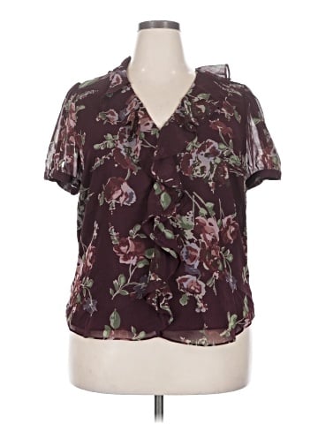 Lauren by Ralph Lauren Short Sleeve Blouse (view 1)
