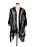 West Kei 100% Polyester Black Tan Kimono Size XL - photo 1