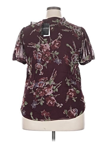 Lauren by Ralph Lauren Short Sleeve Blouse (view 2)
