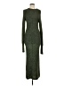 Tibi Solid Green Casual Dress Size S - photo 1