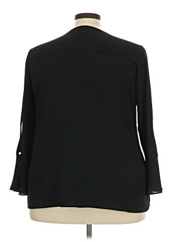 NY Collection Long Sleeve Blouse (view 2)