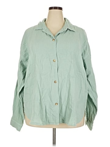 Roxy Long Sleeve Button-Down Shirt (view 1)