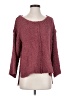 Entro 100% Polyester Tweed Burgundy Pullover Sweater Size S - photo 1