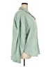 Roxy 100% Cotton Solid Green Long Sleeve Button-Down Shirt Size XXL - photo 4