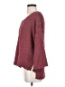 Entro 100% Polyester Tweed Burgundy Pullover Sweater Size S - photo 5