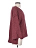 Entro 100% Polyester Tweed Burgundy Pullover Sweater Size S - photo 4