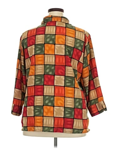Elementz 3/4 Sleeve Button-Down Shirt (view 2)