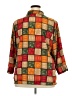 Elementz Color Block Orange 3/4 Sleeve Button-Down Shirt Size 2X - photo 2