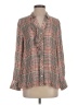 J.Jill 100% Rayon Plaid Gray Long Sleeve Blouse Size XS - photo 1