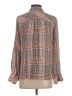 J.Jill 100% Rayon Plaid Gray Long Sleeve Blouse Size XS - photo 2