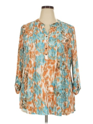 New Directions 3/4 Sleeve Blouse (view 1)