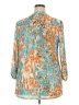 New Directions 100% Polyester Teal 3/4 Sleeve Blouse Size 2X - photo 2