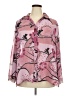 Fashion Bug Print Pink Long Sleeve Blouse Size XXL (estimated) - photo 1